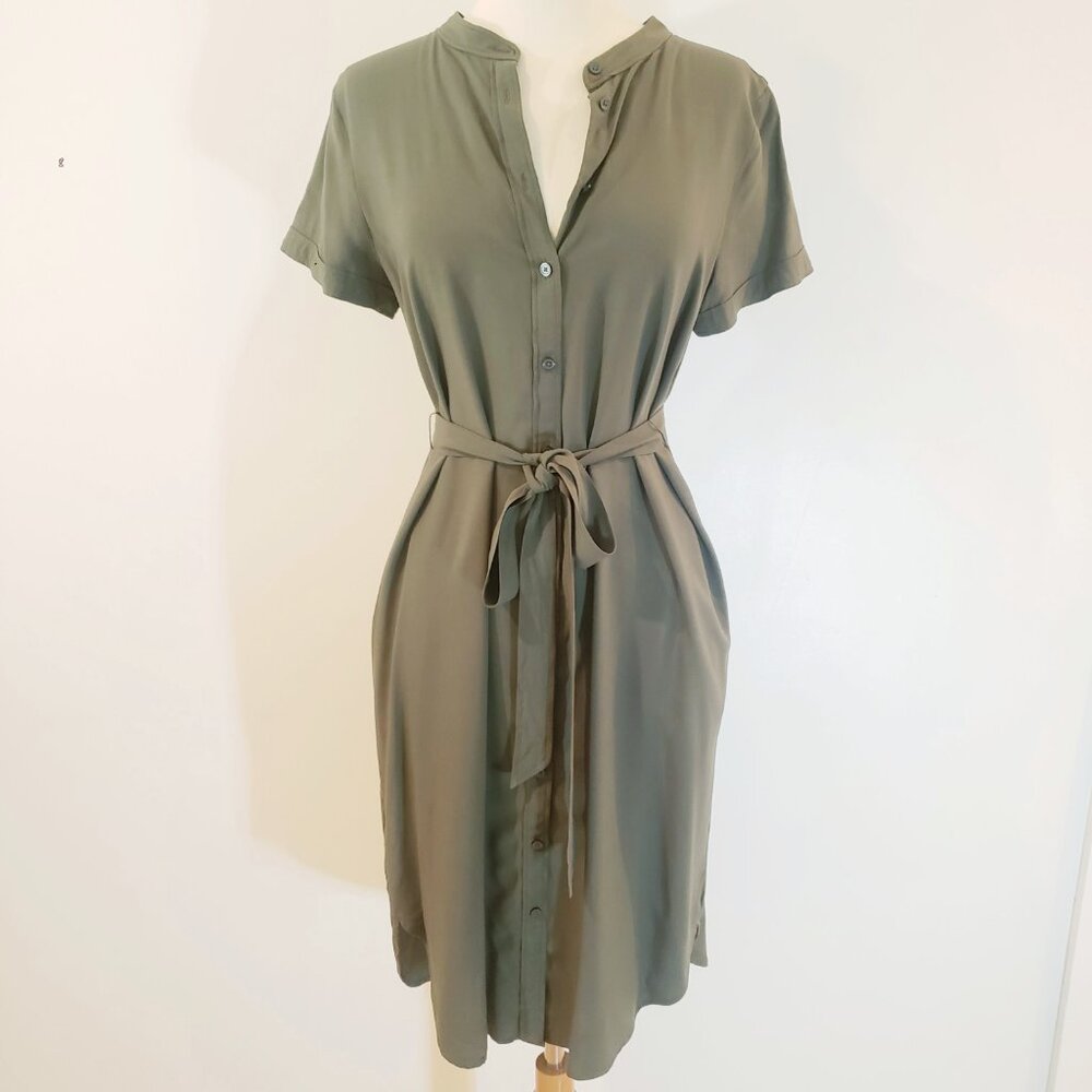 LOFT Olive Shirt dress